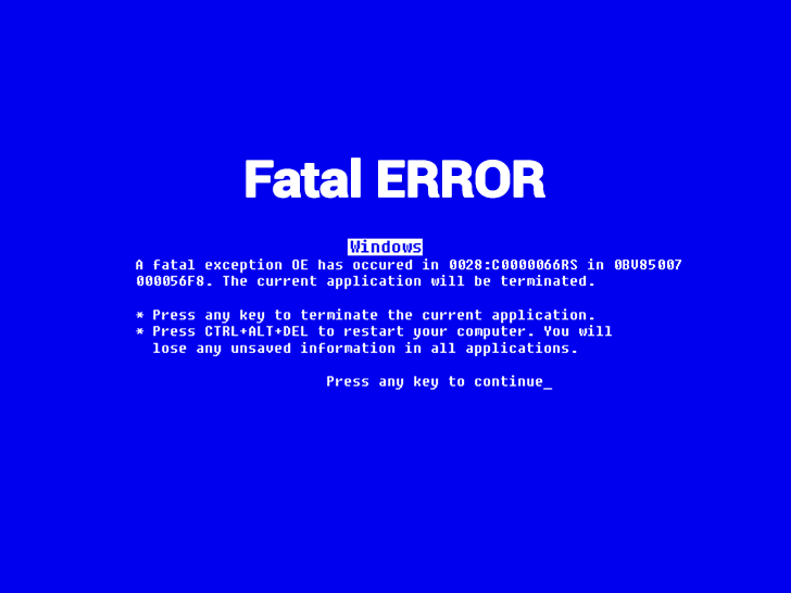 Картинки fatal error