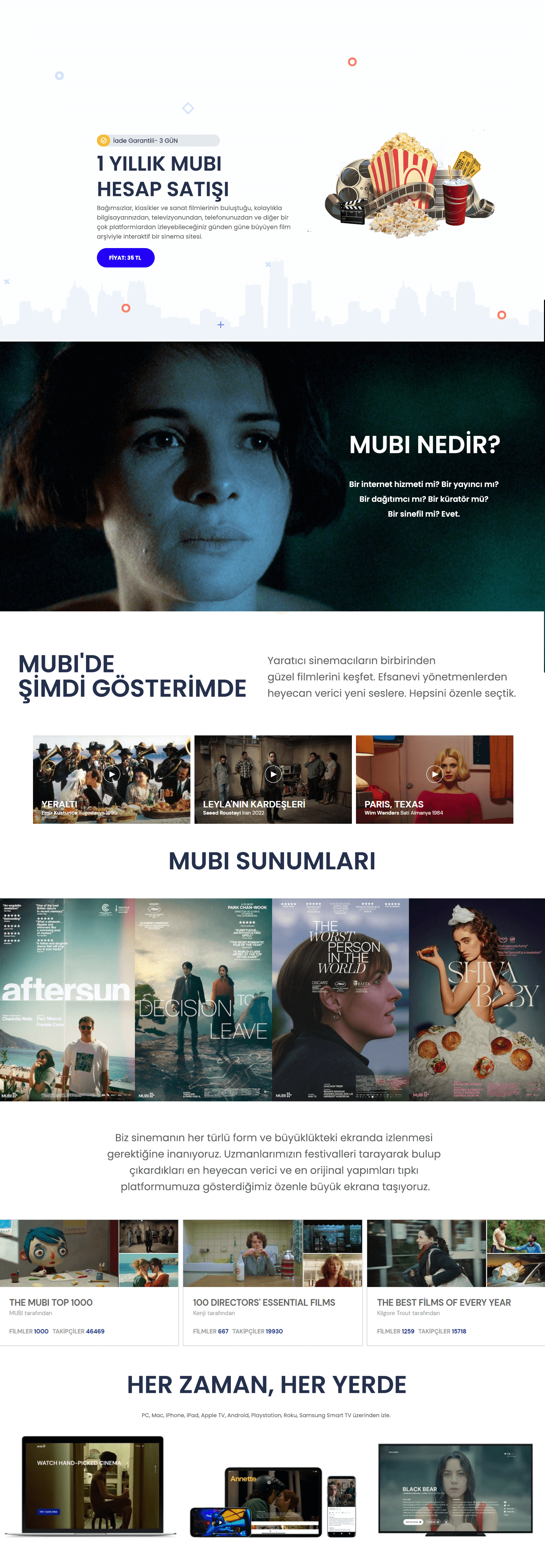 1 Yıllık MUBI Hesapları Sadece 35 TL! - Ucuza Film İzle | WM Aracı